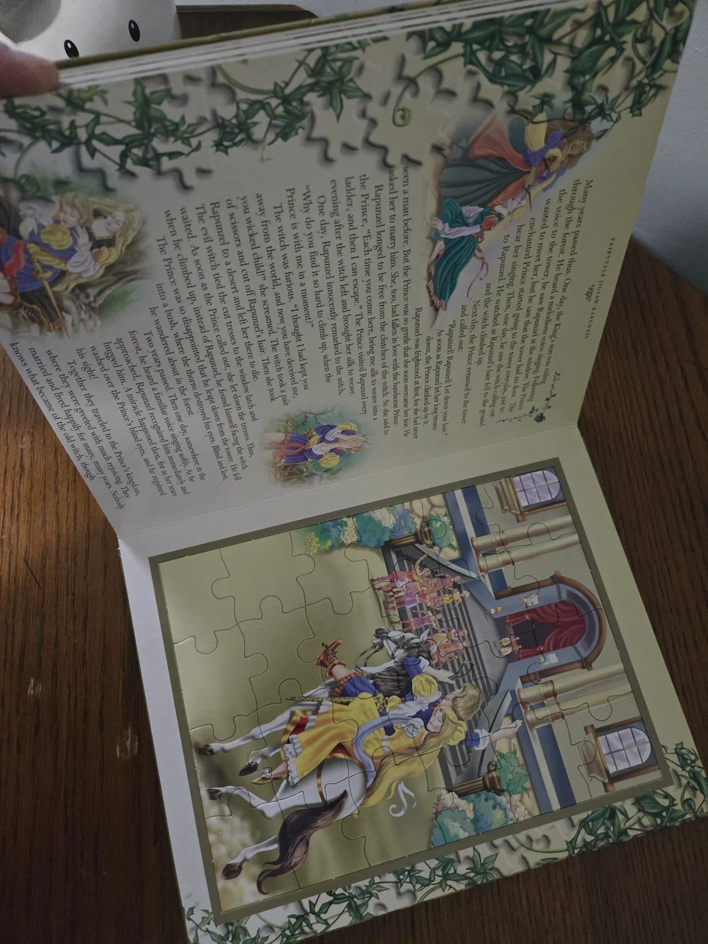 Fairy Tale Jigsaw Book — Gold & Black Illustrated Cover